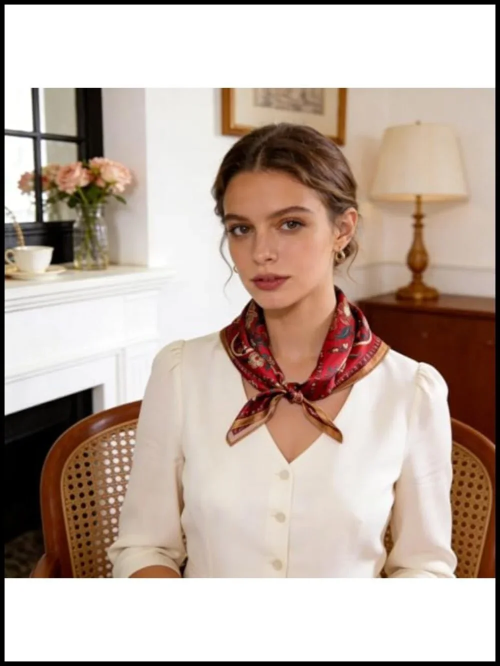 100% Mulberry Silk Scarf 21
